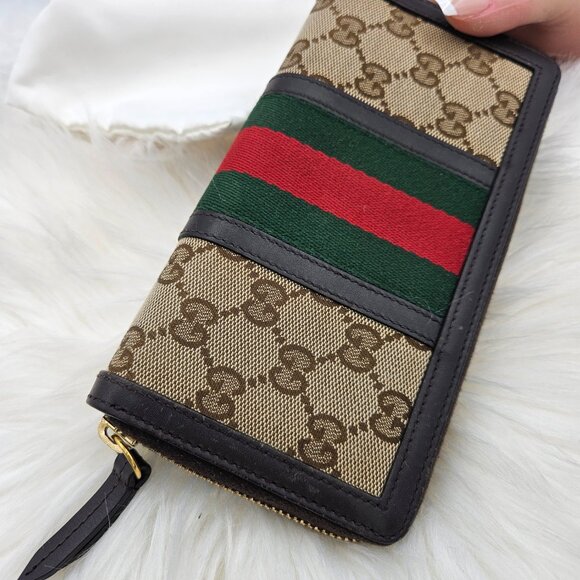Gucci Supreme Ophidia Zip Around Wallet - Picture 10 of 17
